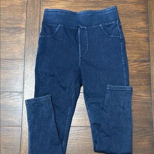 HALARA Blue Jeggings Stretchy Pull-On Style